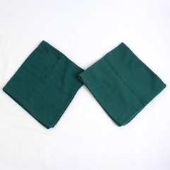 Lot Of 2 Unbranded Matching Fabric Napkins Solid Green Color 18.5" x 17.5"