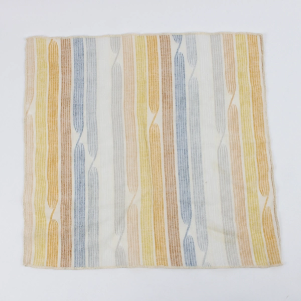 Lot Of 3 Unbranded Matching Multicolor Striped Fabric Napkins 15" x 16.5"