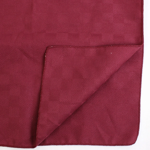 Lot Of 2 Unbranded Matching Solid Red Maroon Color Fabric Napkins 17" x 17"