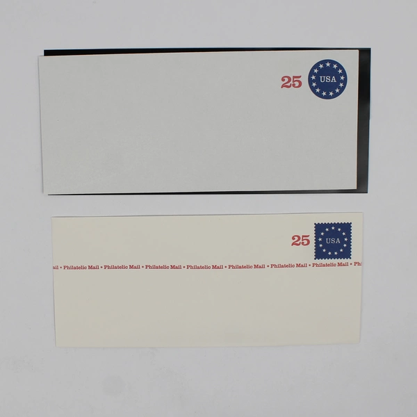 Set Of 2 1989 USPS 25 Cent Envelopes Philatelic Mail