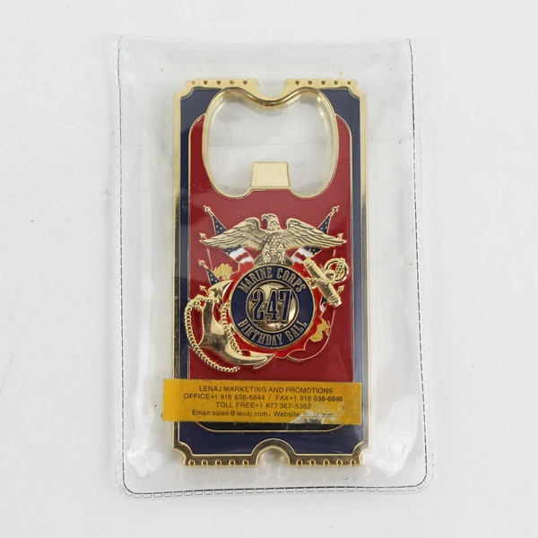 Lenaj Marine Corps 247th Birthday Ball Ticket Bottle Opener