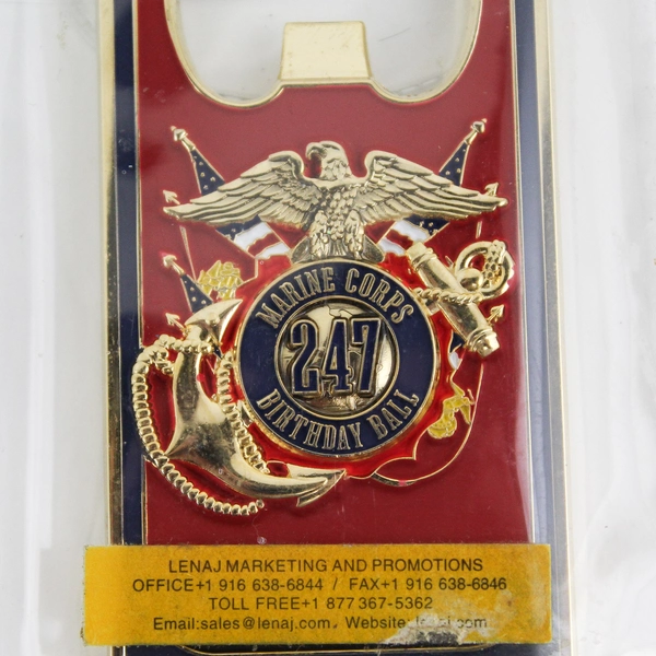 Lenaj Marine Corps 247th Birthday Ball Ticket Bottle Opener