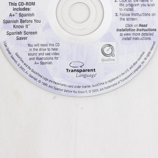 I Can Speak Spanish Transparent Language Learning CD Windows PC Mac #W2302