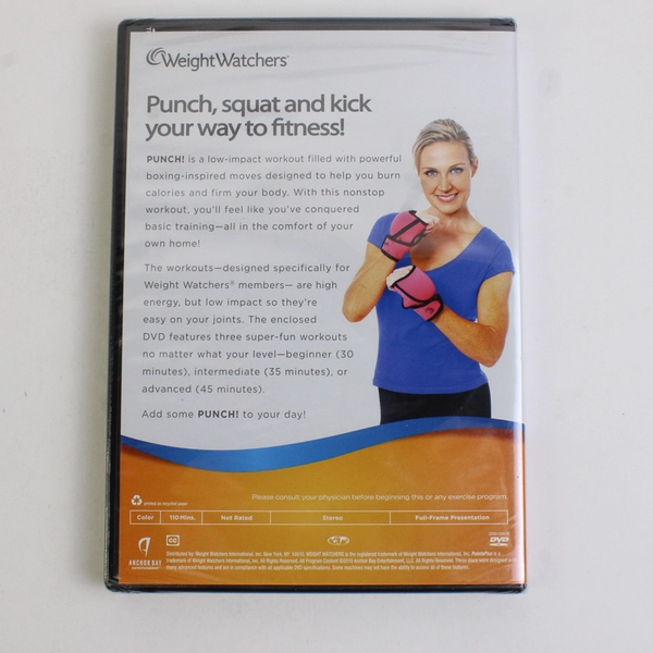 Weight Watchers: Punch! 3 Complete Workouts DVD DV21700 New