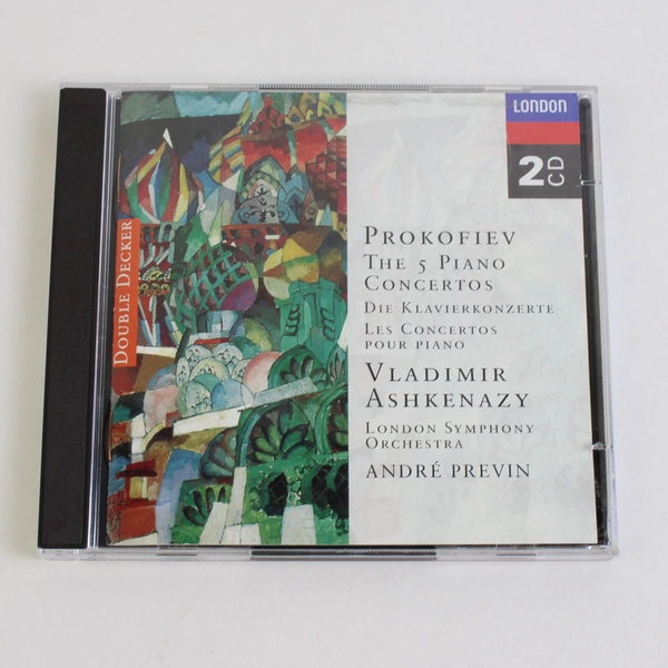 Prokofiev: The 5 Piano Concertos 2-CD Vladimir Ashkenazy / André Previn