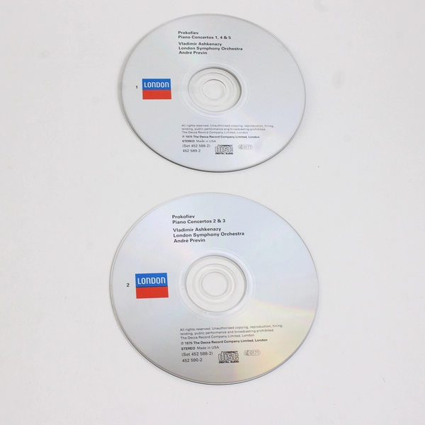 Prokofiev: The 5 Piano Concertos 2-CD Vladimir Ashkenazy / André Previn