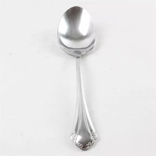 Lot of 3 Oneida Repose Stainless Place Soup Spoon & 2 Sugar Spoons 6.75"