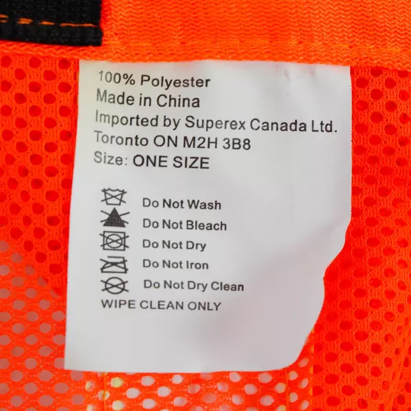 Universal Orange Mesh Safety Vest One Size Fits All High Visibility Used