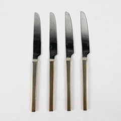 Lot of 4 Splendide 18/10 Stainless Dinner Knives 9.25" Unknown Pattern