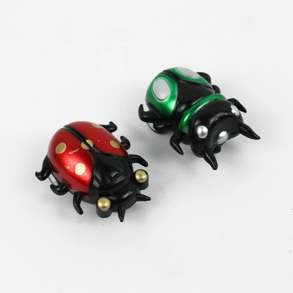 Lot of 6 Unbranded Pull-back Racing Car Toys Various Bug Types