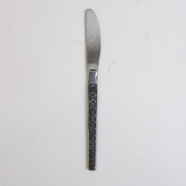 Hanford Forge Trocadero Dinner Knife Floral Glossy Stainless Silverware