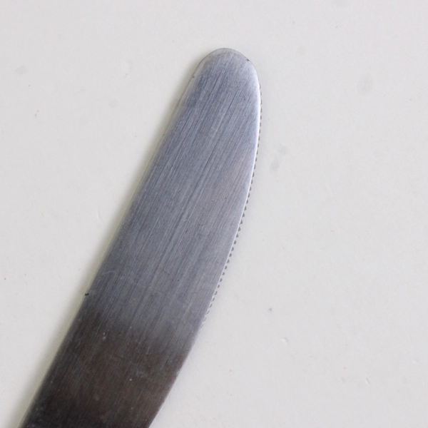 Hanford Forge Trocadero Dinner Knife Floral Glossy Stainless Silverware