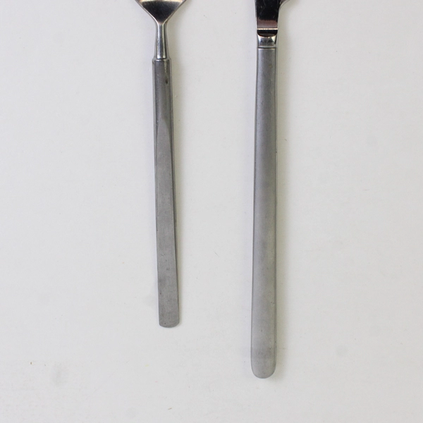 Lot of 2 Obelisk by Universal Steel Stainless 1 Fork 1 Dinner Knife Flatware