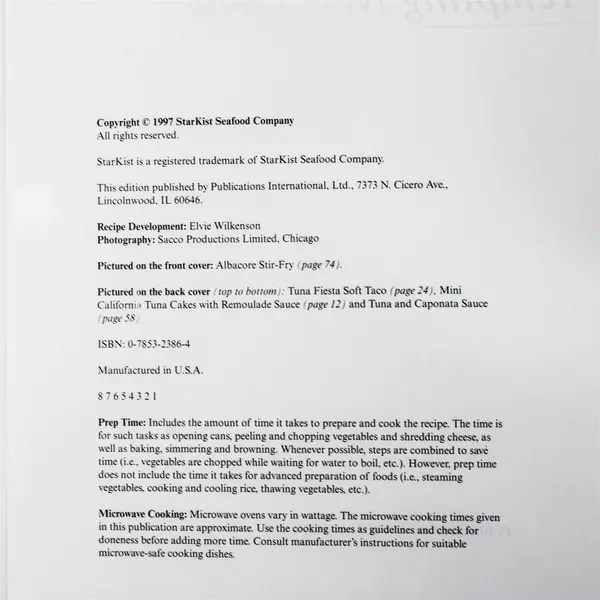 Star Kist Tuna for Today: Tempting New Ideas Main Dish Magic 1997