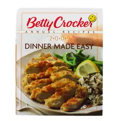 Betty Crocker Annual Recipes 2009 Dinner Made Easy Hardcover Cookbook Good