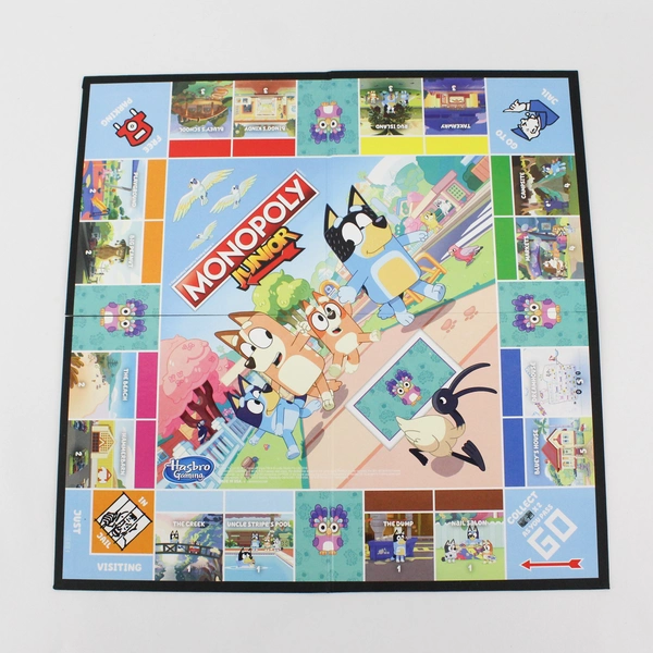2018 Hasbro Monopoly Junior: Bluey Edition Board Game for Kids