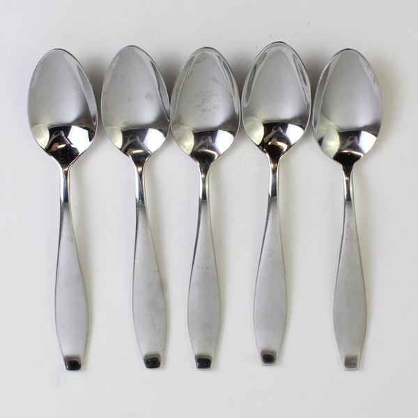 Lot Of 5 Oneida Silver Comet (Stainless) Flatware Soup Spoons 7.25" Long
