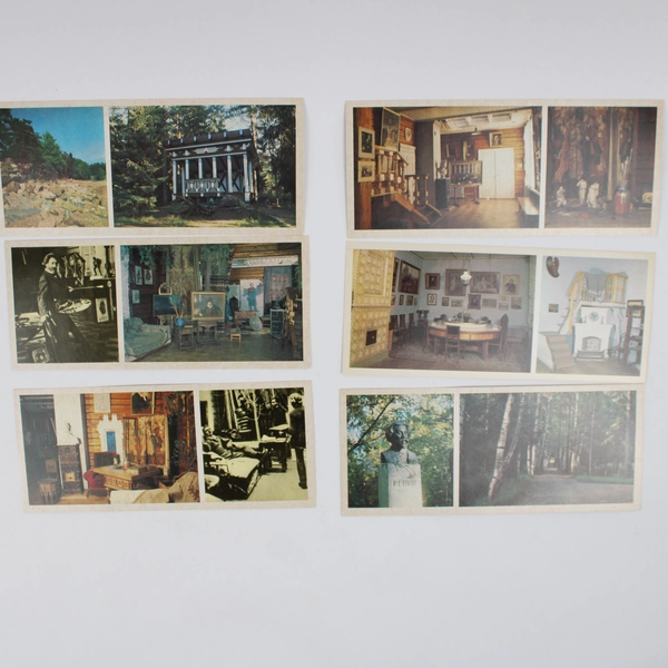 Set of 15 Penaty Memorial Estate Ilya Repin Russia USSR Wide Postcards 1982