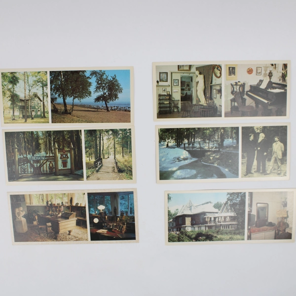 Set of 15 Penaty Memorial Estate Ilya Repin Russia USSR Wide Postcards 1982