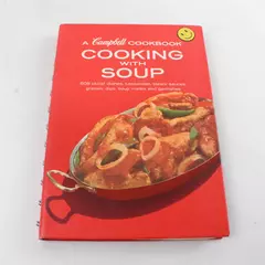 Vintage 1977 Campbell's Cooking with Soup Cookbook Spiral-Bound Hardcover