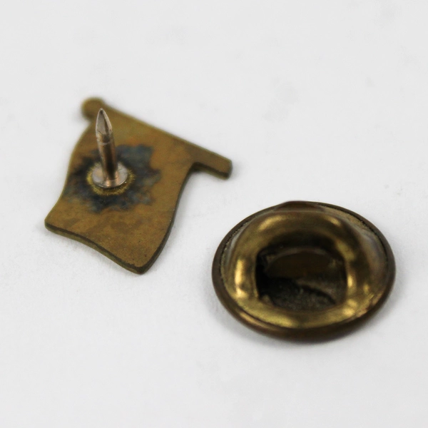 Vintage Ballou Reg'd American Flag Gold Tone Lapel Pin