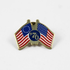 Vintage Ballou Reg'd American Bicentennial '76 United States Flag Lapel Pin