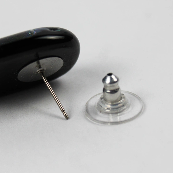 3 Pc Set Multicolor Dichroic Art Glass Earrings and Pendant