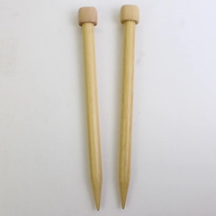 Pair of Clover Jumbo Wooden Knitting Needles size 19 10" Long