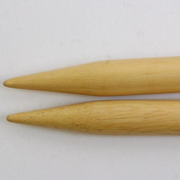 Pair of Clover Jumbo Wooden Knitting Needles size 19 10" Long