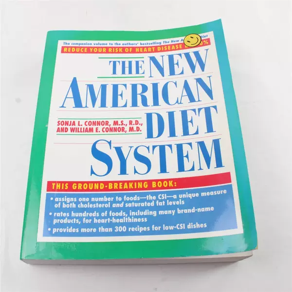 Sonja L. Connor, M.S.,R.D. The New American Diet System Paperback Cookbook 1992