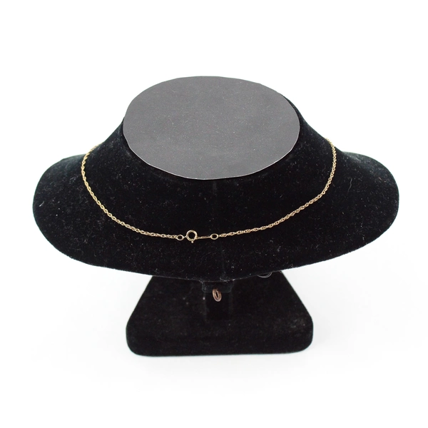 VTG Signed PPC 14KT Gold Filled Colorless Stone Pendant Necklace 20.5"