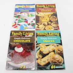 LOT of 4 Family Living Paperback Mini Cookbooks 2008-2009