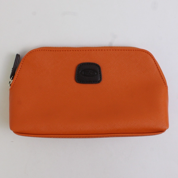 Bric's Orange Cosmetic Toiletry Travel Bag