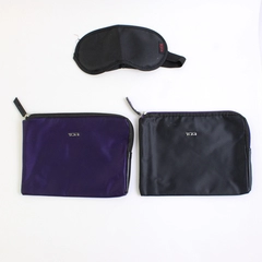 3 Pc Set Tumi For Delta Travel Pouches and Sleep Mask
