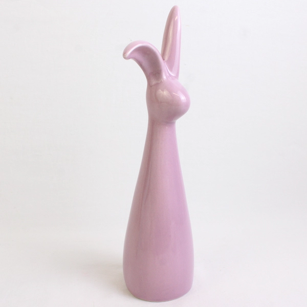 Lot Of 2 Unbranded Matching Easter Bunny Home Decor Green & Purple 10.25" Tall