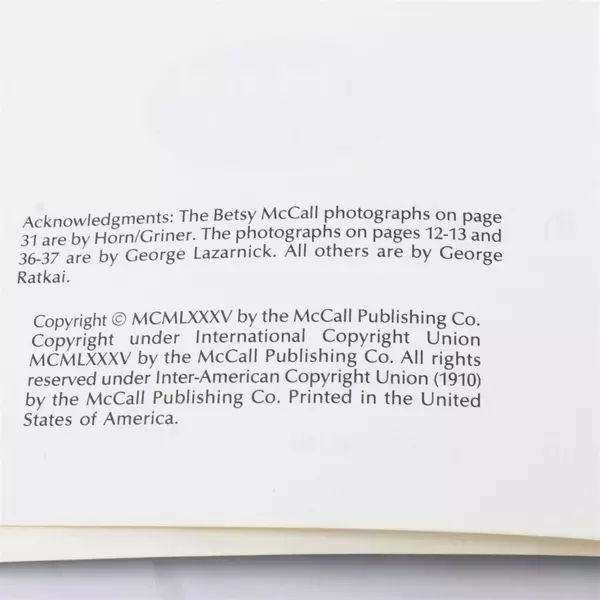 McCall’s Cookie Collection Softcover Vintage Volume 1 Baking Recipes 1985