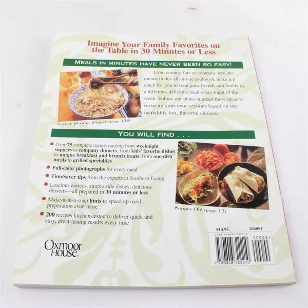 Southern Living : All-Time Favorite 30-Minute Meals by Southern Living Editors 