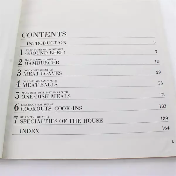 Family Circle "Great Ground Beef Recipes" Vintage 1966 Magazine Cookbook