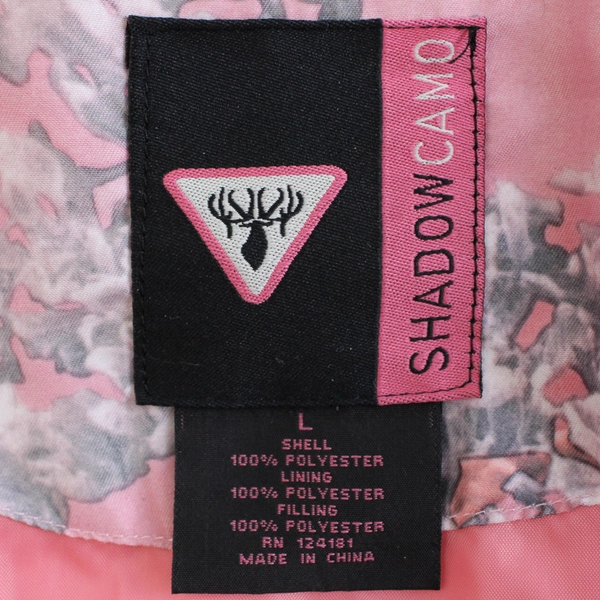 King's Camo Pink Shadow Zip-Up Vest Women's Size Large FLAW