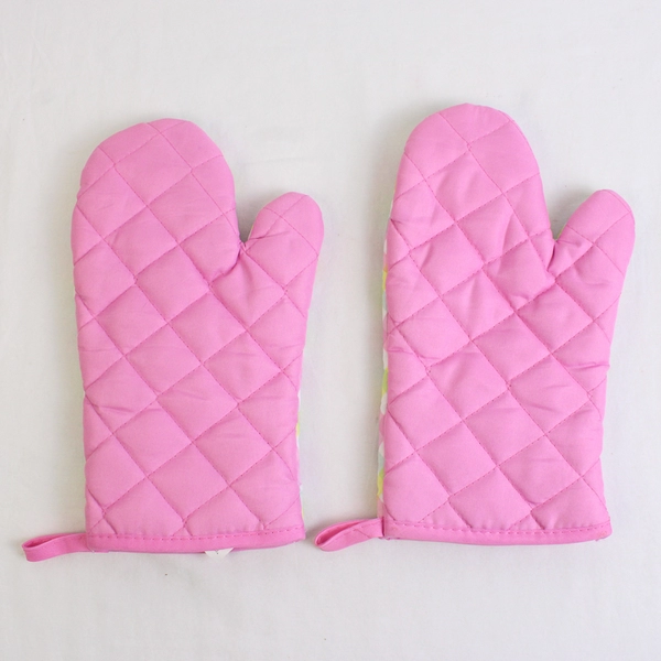 Lot Of 2 Sultan's Linens Matching Oven Mitts Plaid Pastels 100% Polyester 11"