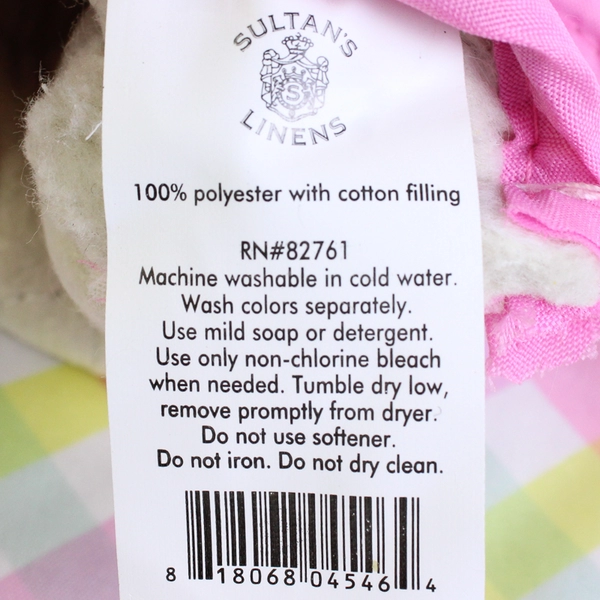 Lot Of 2 Sultan's Linens Matching Oven Mitts Plaid Pastels 100% Polyester 11"