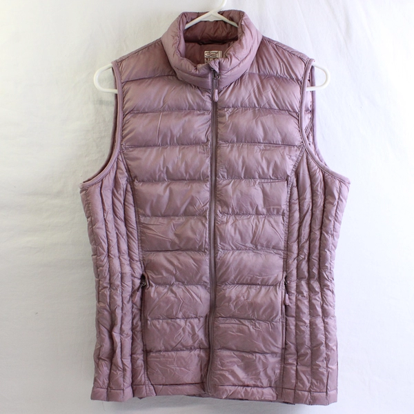 32 Degrees Heat Mauve Purple Zip-Up Puffer Vest Women's Size Medium