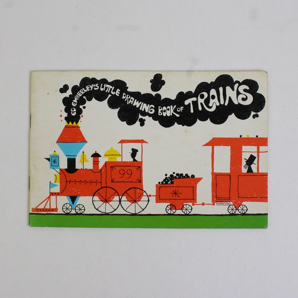 Vintage Ed Emberley's Drawing Book of Trains 1973 Paperback 