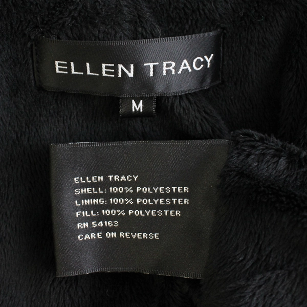 Ellen Tracy Black Zip-Up Jacket Women's Size Medium