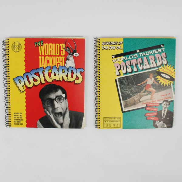 Lot Of 2 Worlds Tackiest Postcards Books Incomplete