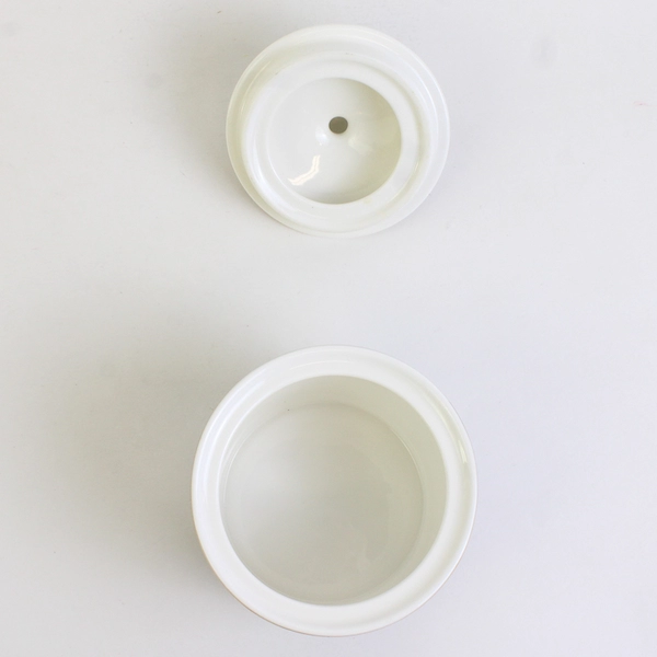 Portmeirion Sara Miller London Sugar Bowl With Lid Ceramic 10 Oz