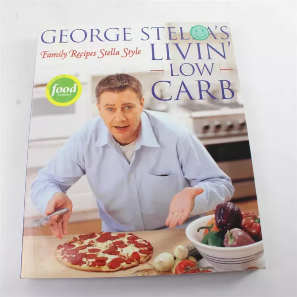 George Stella Livin' Low Carb: Family Recipes Paperback Cookbook