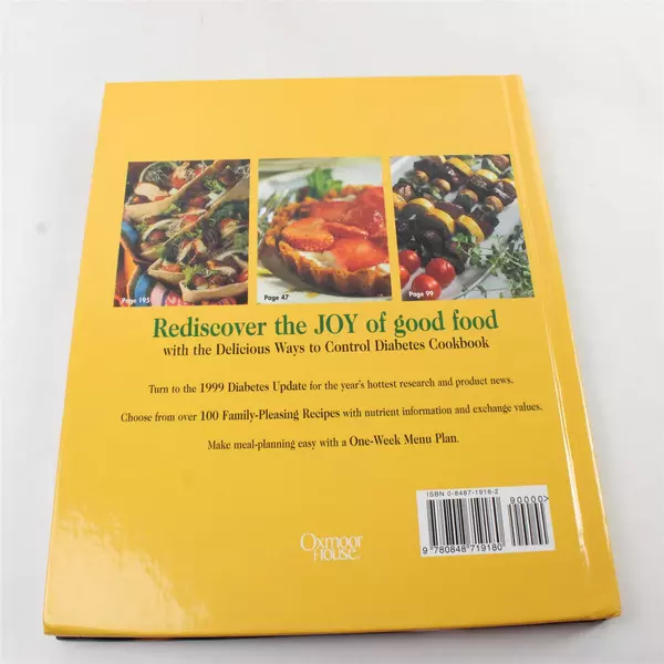 Delicious Ways to Control Diabetes Cookbook - Oxmoor House Hardcover