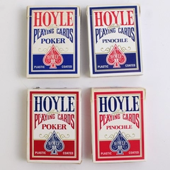 Lot Of 4 Hoyle Official Playing Cards Pinochle Poker Nevada Finish Complete