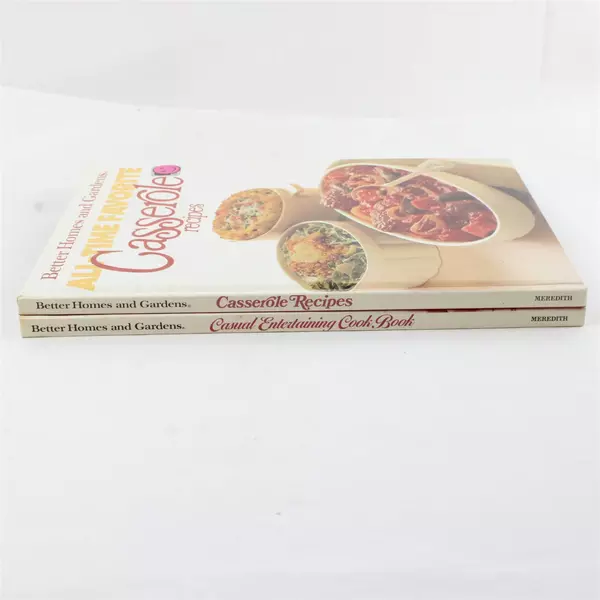 Lot of 2 Better Homes & Gardens All-Time Fav Casserole & Casual Entertaining HC